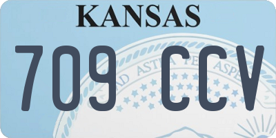 KS license plate 709CCV
