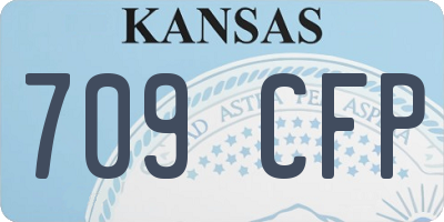 KS license plate 709CFP