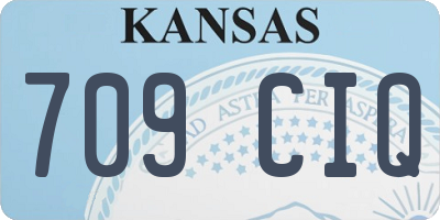 KS license plate 709CIQ