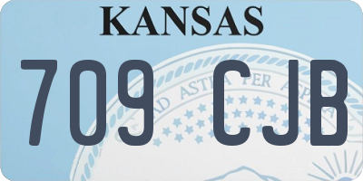 KS license plate 709CJB
