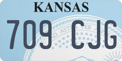 KS license plate 709CJG