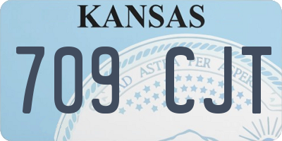 KS license plate 709CJT