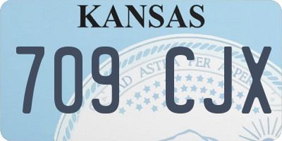 KS license plate 709CJX