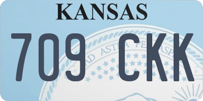 KS license plate 709CKK