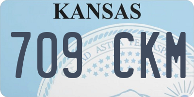 KS license plate 709CKM