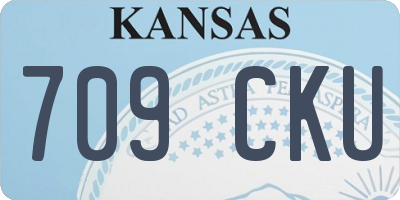 KS license plate 709CKU
