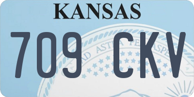 KS license plate 709CKV