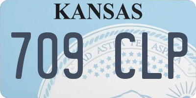 KS license plate 709CLP