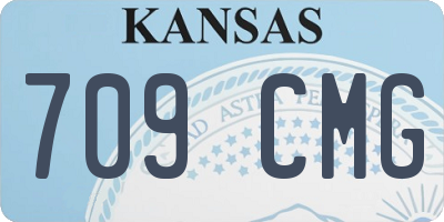 KS license plate 709CMG