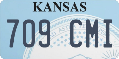 KS license plate 709CMI