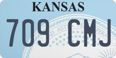 KS license plate 709CMJ