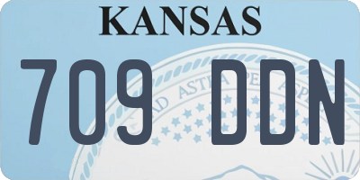 KS license plate 709DDN