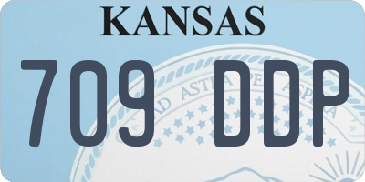 KS license plate 709DDP