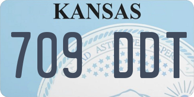 KS license plate 709DDT