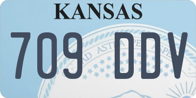 KS license plate 709DDV