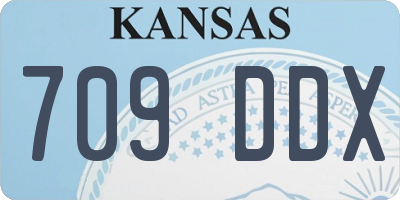KS license plate 709DDX