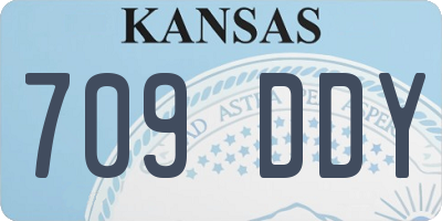 KS license plate 709DDY