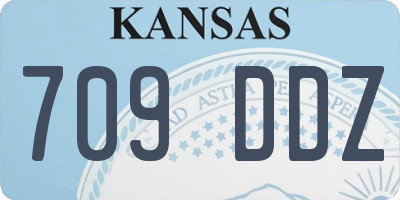 KS license plate 709DDZ