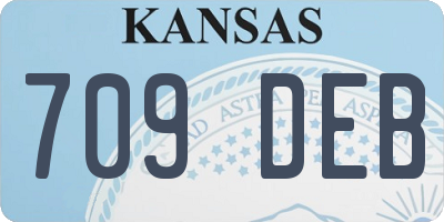 KS license plate 709DEB
