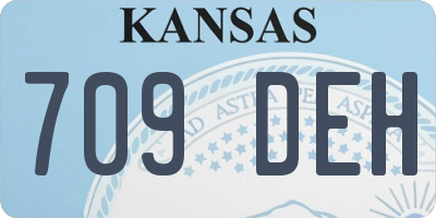 KS license plate 709DEH