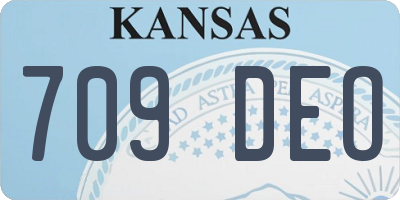 KS license plate 709DEO