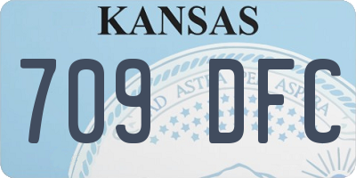 KS license plate 709DFC