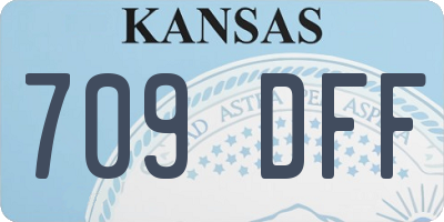 KS license plate 709DFF