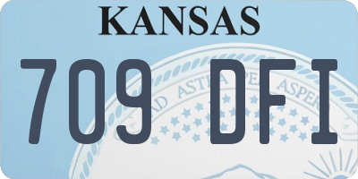 KS license plate 709DFI