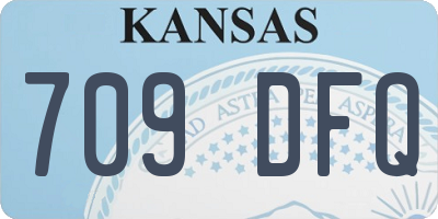 KS license plate 709DFQ
