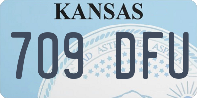 KS license plate 709DFU