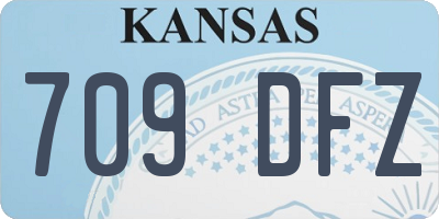 KS license plate 709DFZ
