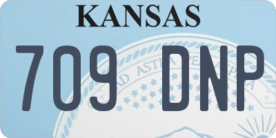 KS license plate 709DNP