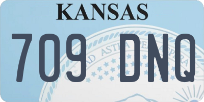 KS license plate 709DNQ