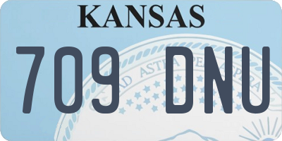 KS license plate 709DNU