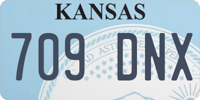 KS license plate 709DNX
