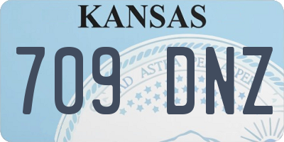 KS license plate 709DNZ