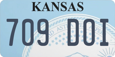 KS license plate 709DOI