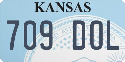 KS license plate 709DOL