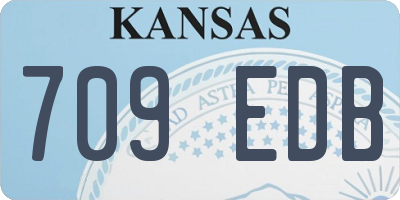 KS license plate 709EDB