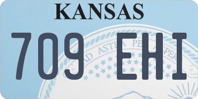 KS license plate 709EHI