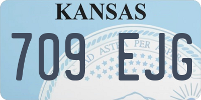 KS license plate 709EJG