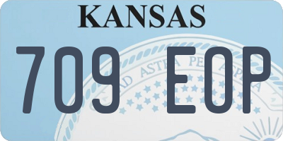 KS license plate 709EOP