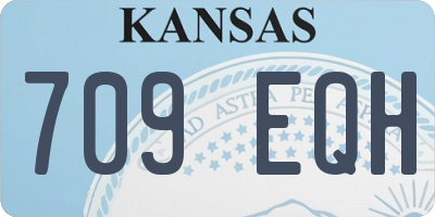 KS license plate 709EQH