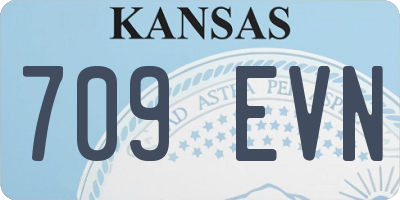 KS license plate 709EVN