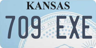 KS license plate 709EXE