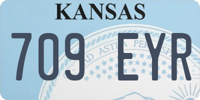 KS license plate 709EYR