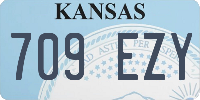 KS license plate 709EZY