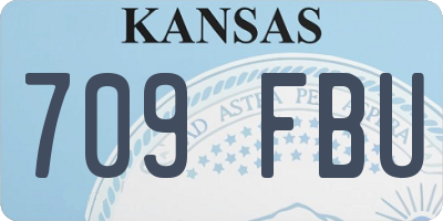KS license plate 709FBU