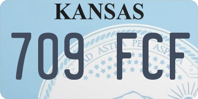 KS license plate 709FCF