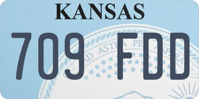 KS license plate 709FDD